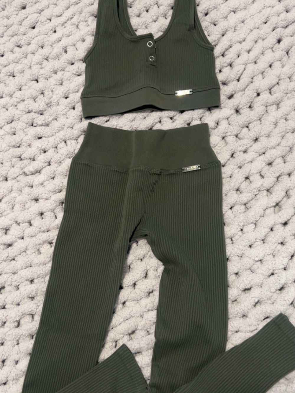 Bombshell Sports Set in Olive Green Color